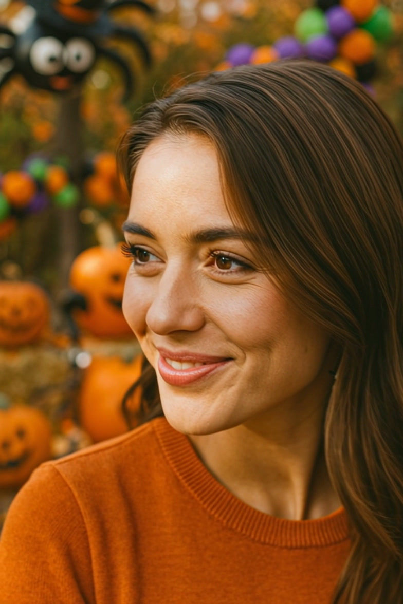 Thumbnail: Adorable Cow Pumpkin Earrings - Fall Halloween Jewelry