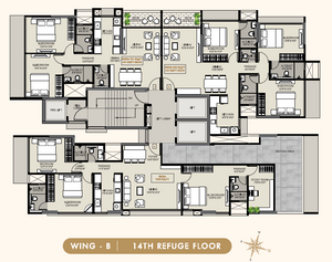 The Signature Tower B Wing 14th Floor Plan