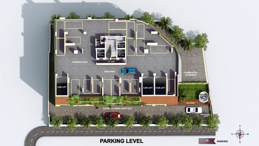 Mittal Urna 71P Parking Area