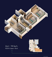 Zenon 719 Carpet Floor Plan
