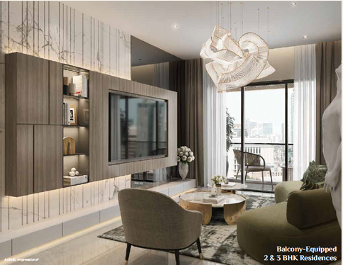 White Orchid Residency Balcony FLats