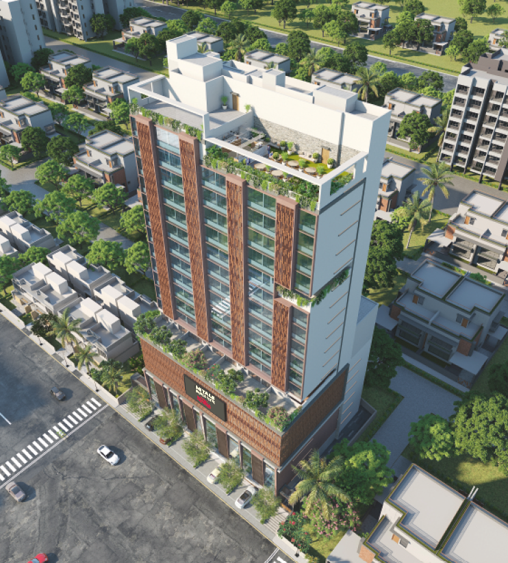 Spaarkle Mitali Business Centre Elevation Ariel View