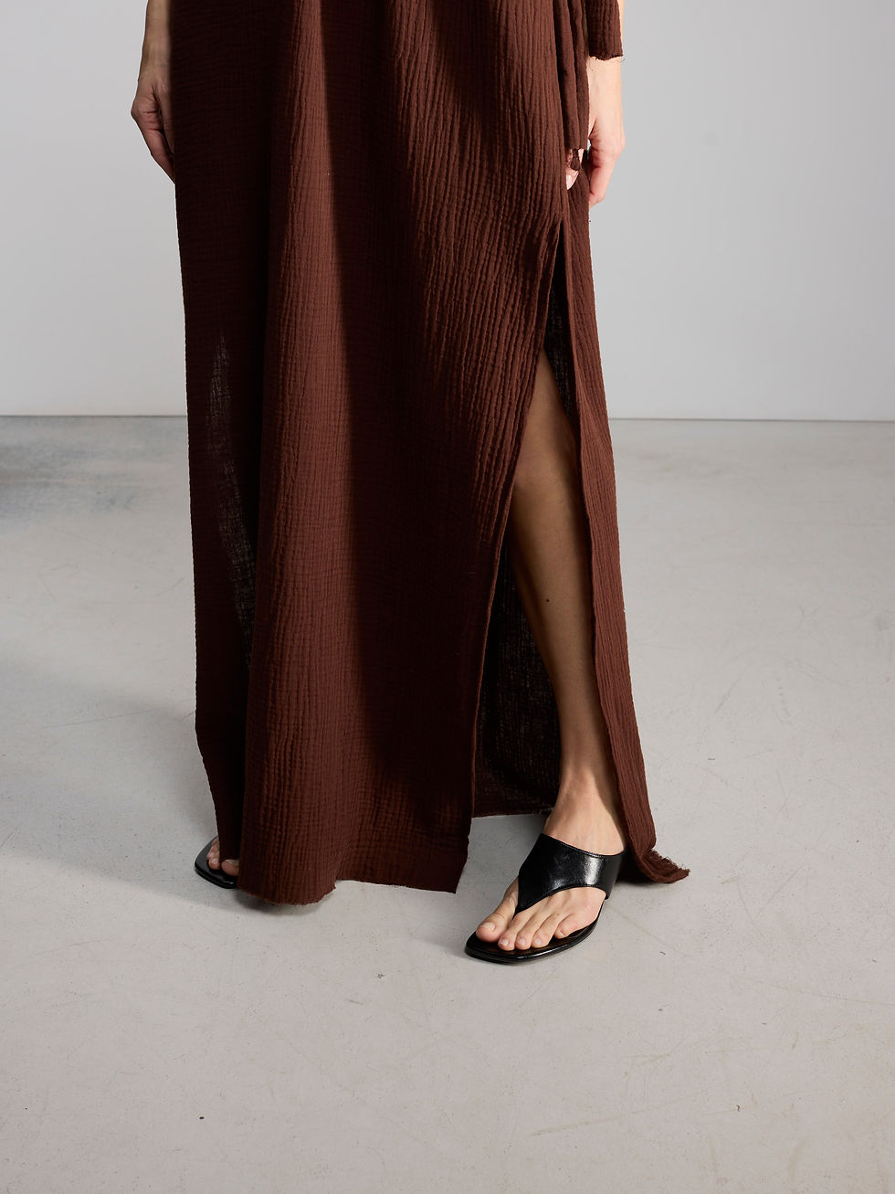 Miniature : Robe Muse Mocha en gaze de coton