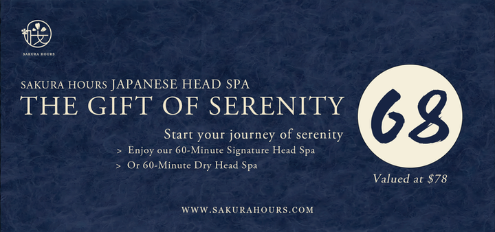 Gift cards for one hour head spa/massage