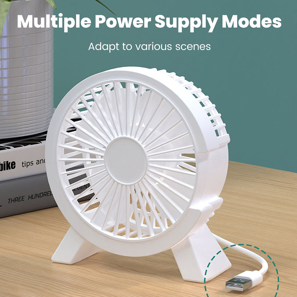 Thumbnail: Mini USB Rechargeable Table Fan Portable USB Small Fan Fan For Student Dormitory