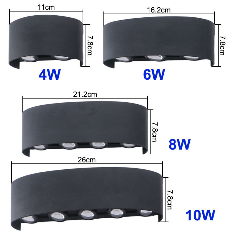 Thumbnail: LED Wall Light Waterproof IP65 Outdoor Wall Lamp Garden Porch Light Decor Garden