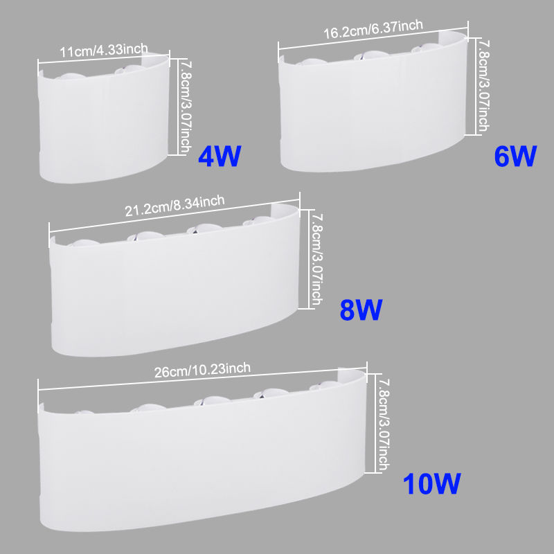 Thumbnail: LED Wall Light Waterproof IP65 Outdoor Wall Lamp Garden Porch Light Decor Garden