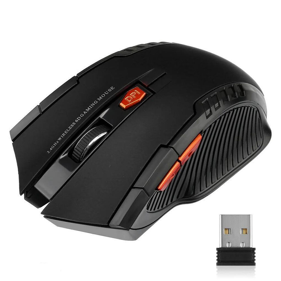 Thumbnail: 2.4G Wireless Mouse 1600DPI Optical Mouse Gamer for Computer 6 Buttons Wireless 