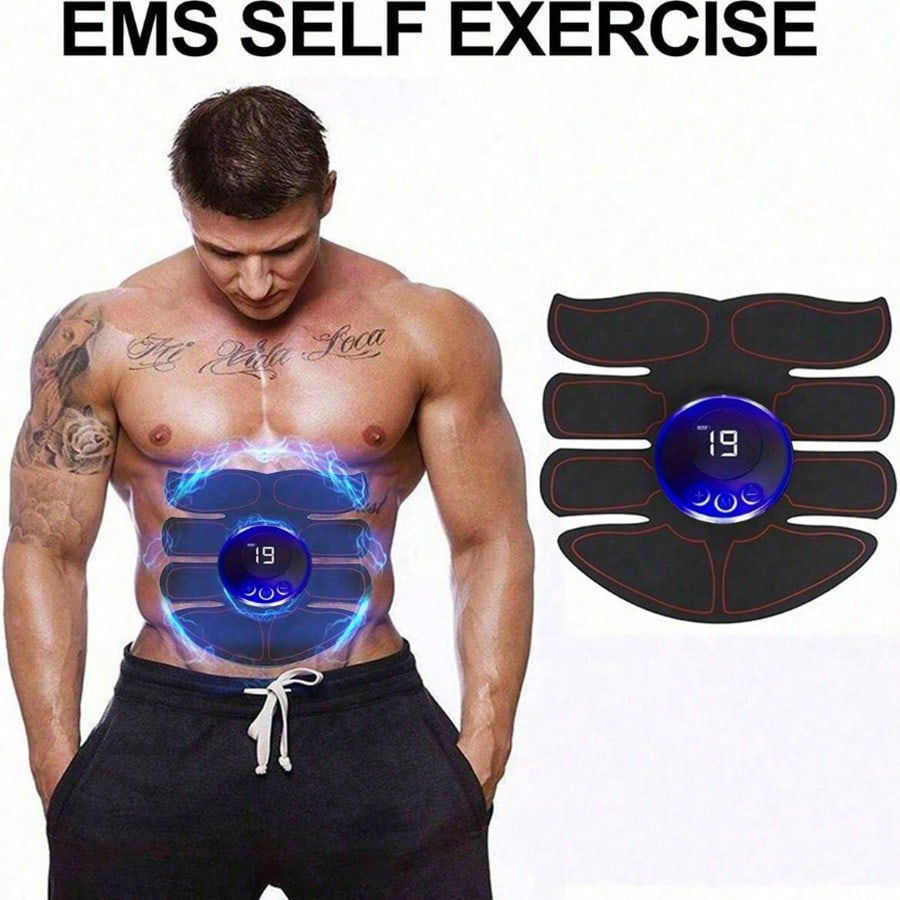 Thumbnail: EMS Abdominal Muscle Stimulator Fitness ABS Arm Training Patches Muscle Exercise