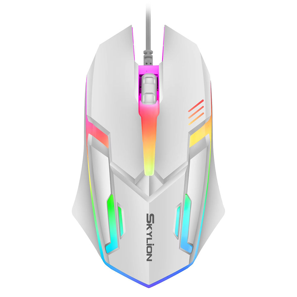 Thumbnail: F1 Wired 3 Keys Mouse Colorful Lighting Gaming and Office For Microsoft Windows 