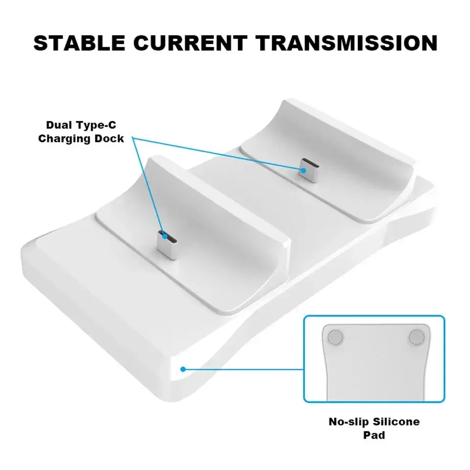 Thumbnail: GAMINJA Dual Controller Charging Stand for Playstation 5 Controller Charger Stat