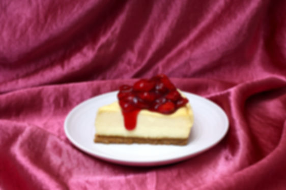 Cherry Topped Vanilla Bean Cheesecake