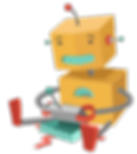 ロボットのおもちゃで遊んで