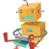 Robot spelen met speelgoed
