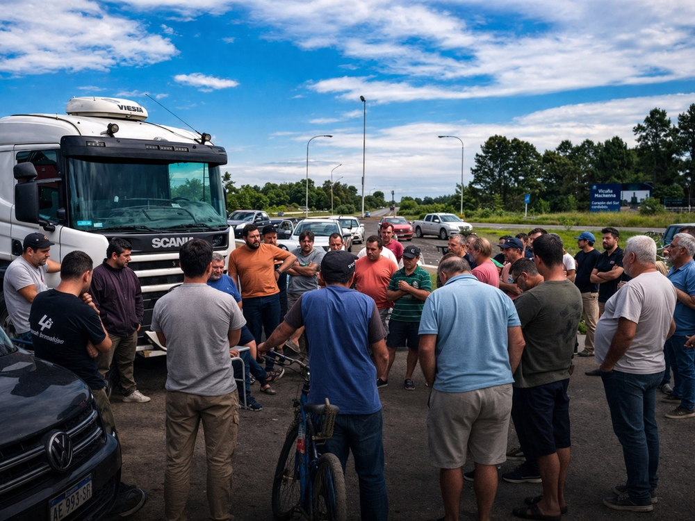 “No se puede salir a trabajar a pérdida”: Transportistas endurecen protestas por tarifas y combustible