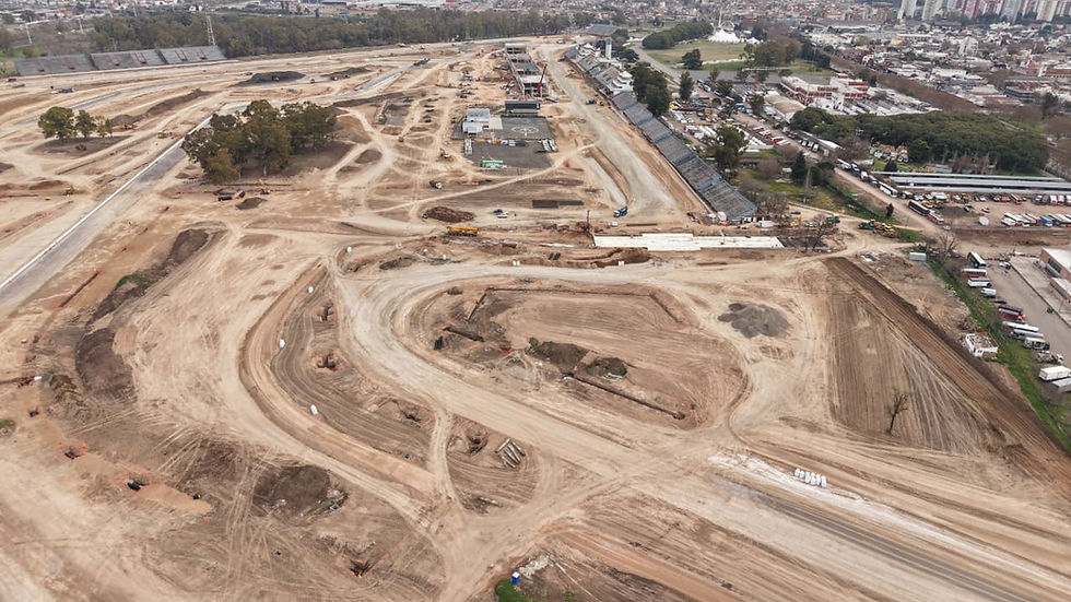 Obras en el Circuito Oscar y Juan Gálves. Fuente: Gobierno de la Ciudad de Buenos Aires.