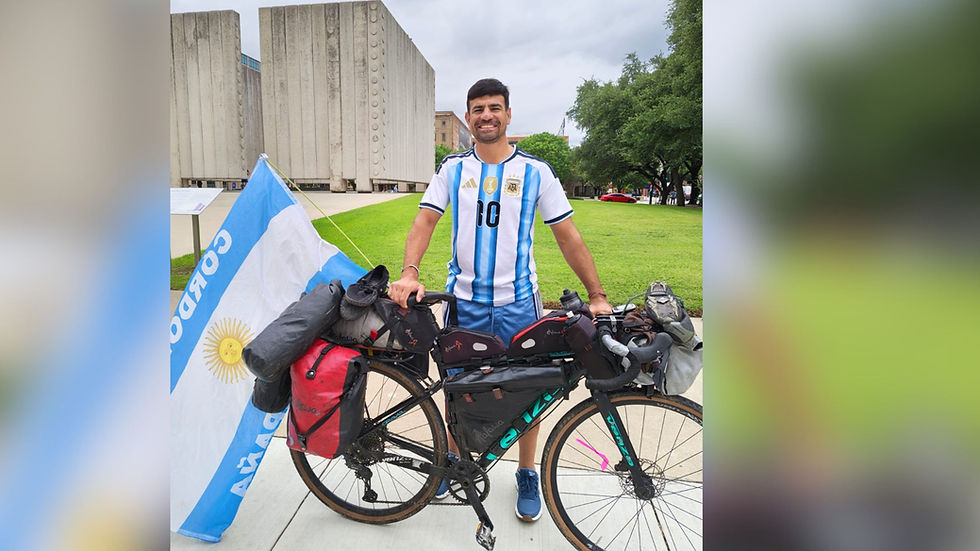 Cordobeses recorrieron América en bicicleta para alentar a la Selección Argentina en el Mundial 2026