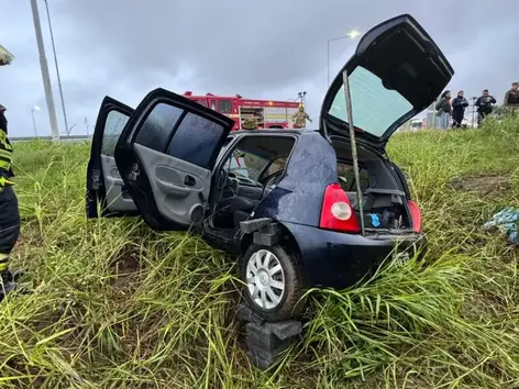 Tres heridos en la autovía: bomberos tardaron en llegar por desvíos 