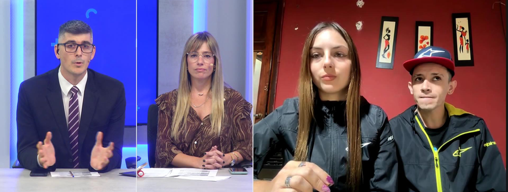 “Acá nadie usa casco”: la influencer del wheele habló en Telediario tras la polémica