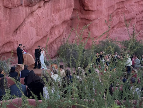 Lujo, dj y más de 100 invitados en un área protegida : la boda que nadie frenó en Salta