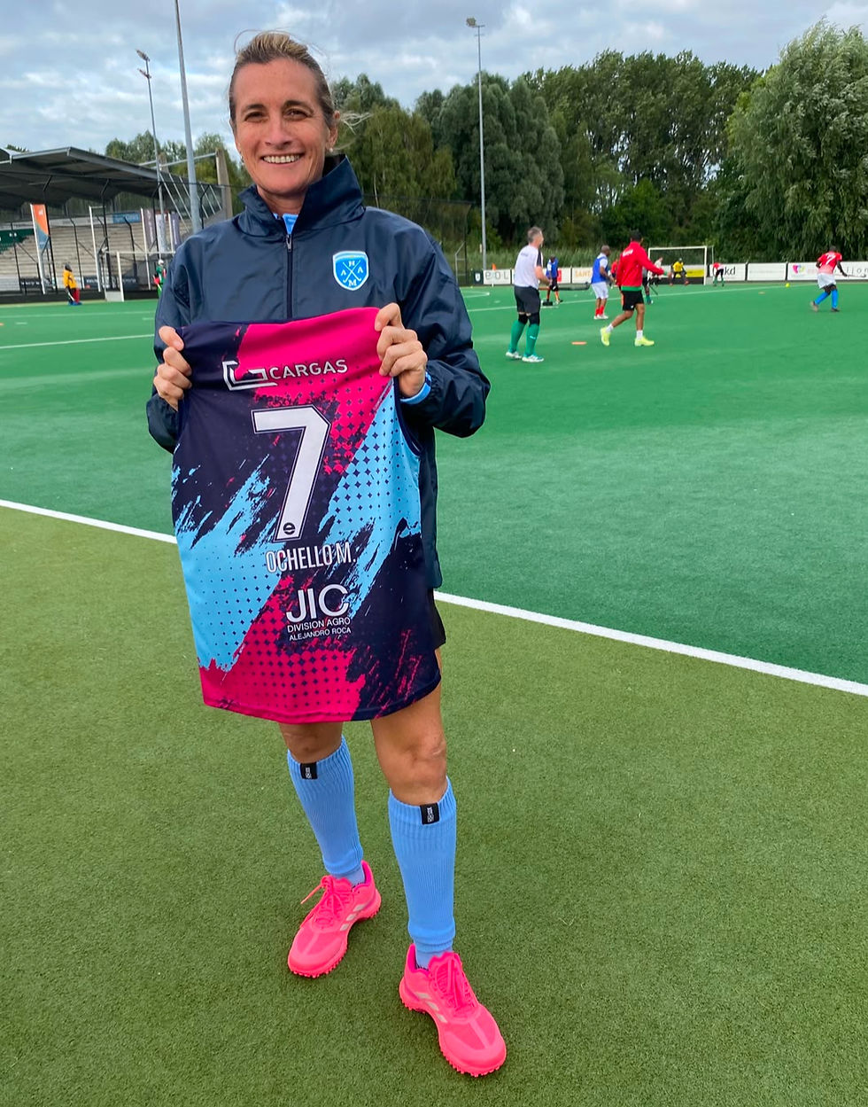 Mariana Ochello, integrante de la Selección Argentina en Rotterdam.
