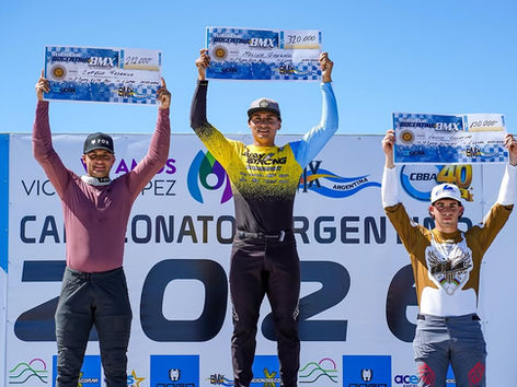 Llega el Campeonato Argentino de BMX a la ciudad y un riocuartense ya ilusiona desde el podio