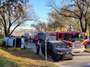 Caos y operativo de emergencia tras un fuerte choque en la Costanera Sur