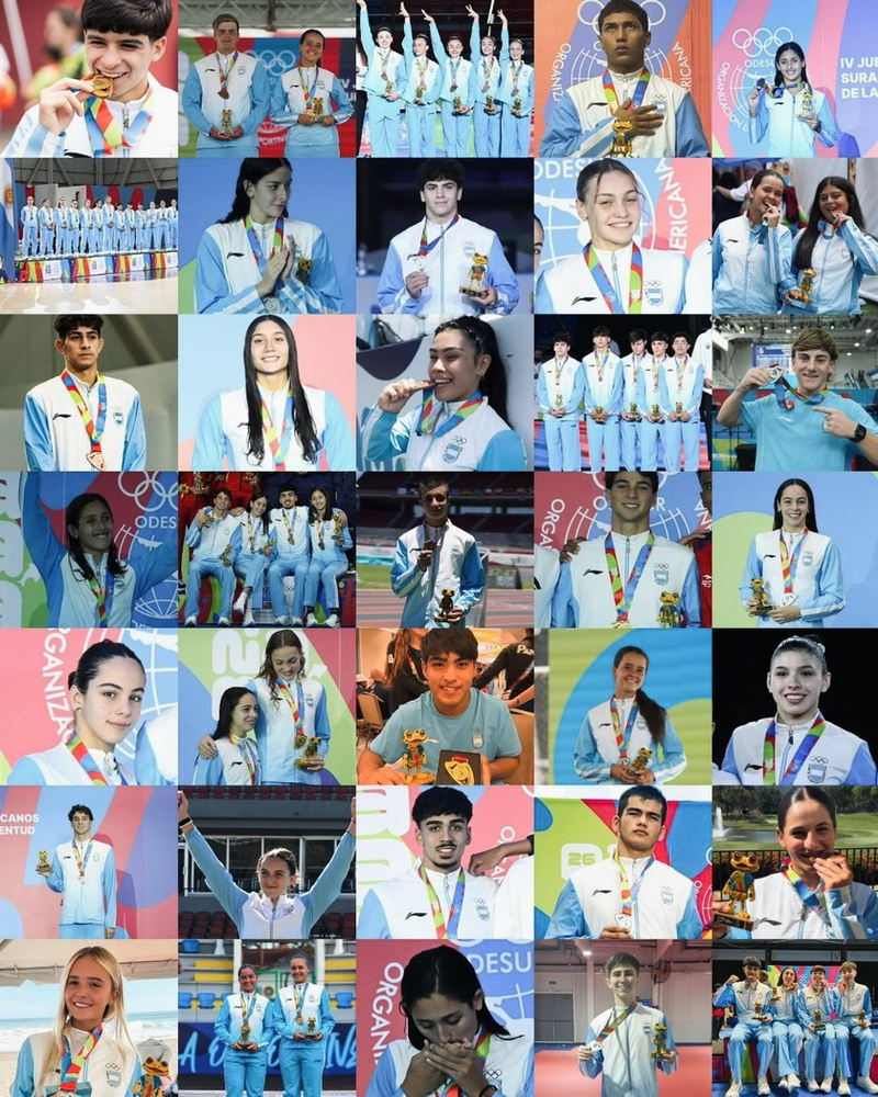 Argentina en el podio de los Juegos Sudamericanos Juveniles