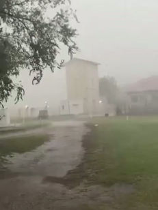 Piedras y lluvia intensa: así golpeó la tormenta a General Acha