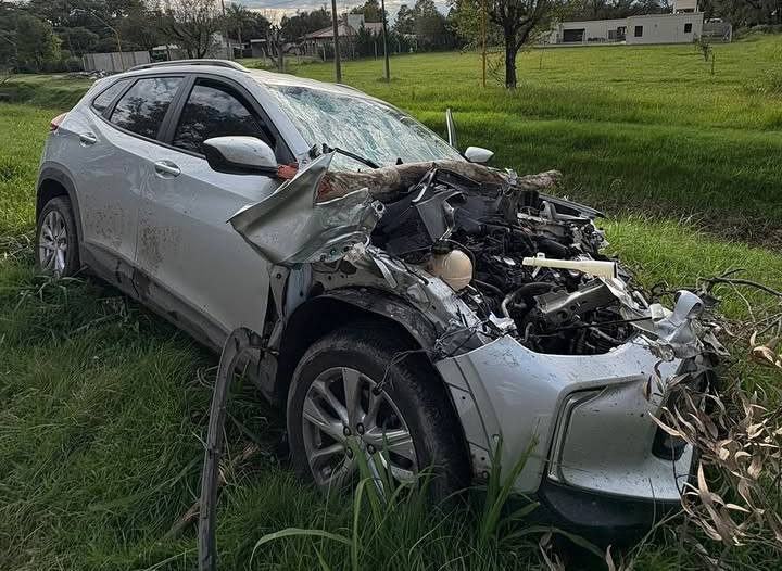 Un árbol cayó sobre la ruta y desató un fuerte choque en San Francisco