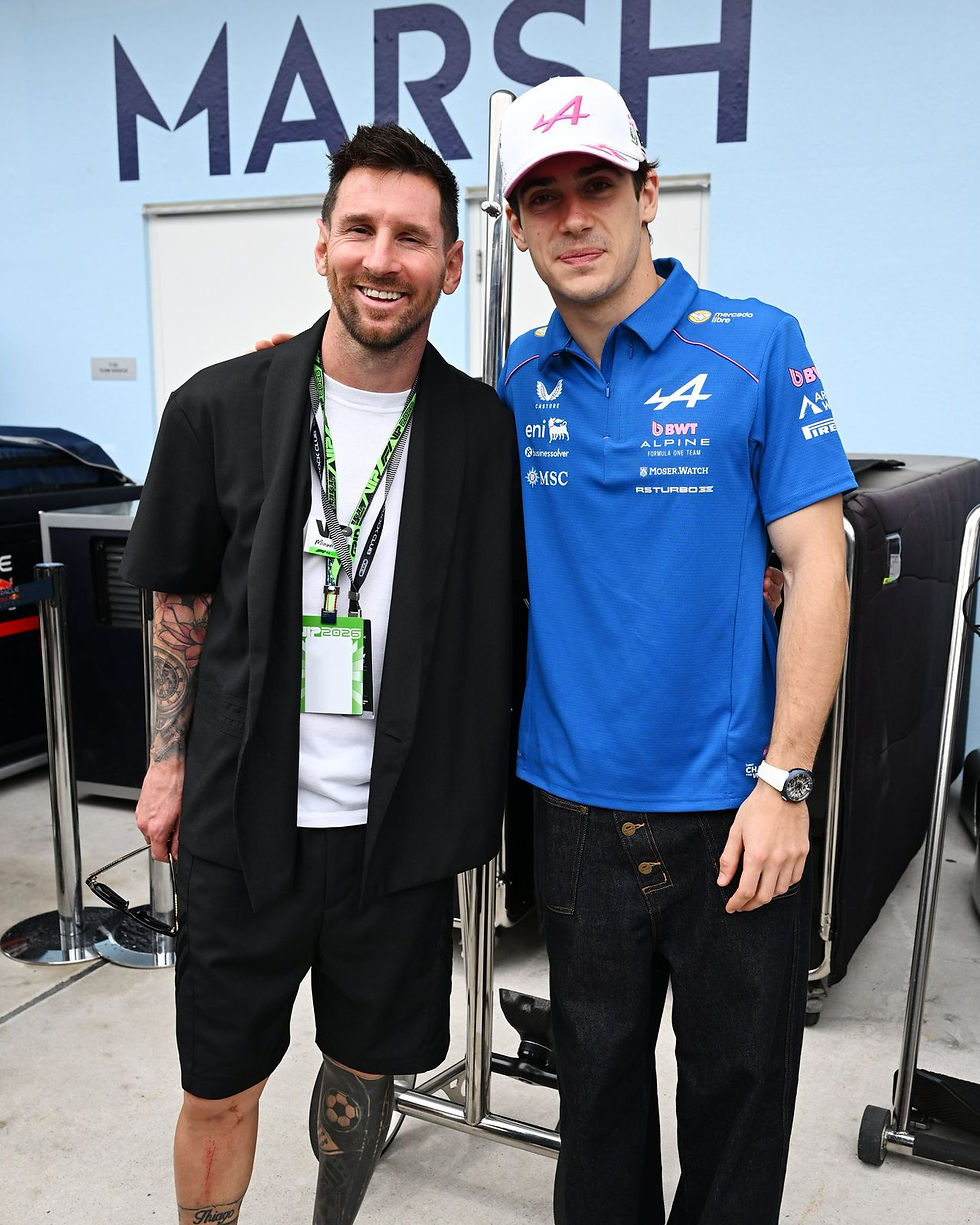Lioneol Messi con Franco Colapinto. Fuente: F1