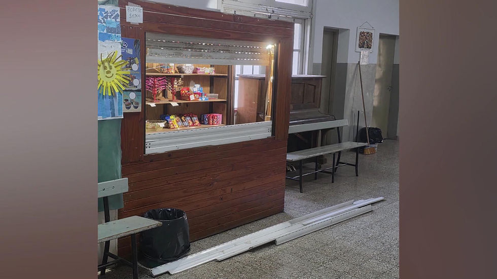 Dos robos en pocos días en una escuela de Río Cuarto: saquearon la cantina y provocaron daños