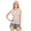 Thumbnail: All-Over Print Women's Short Sleeve Mesh Blouse