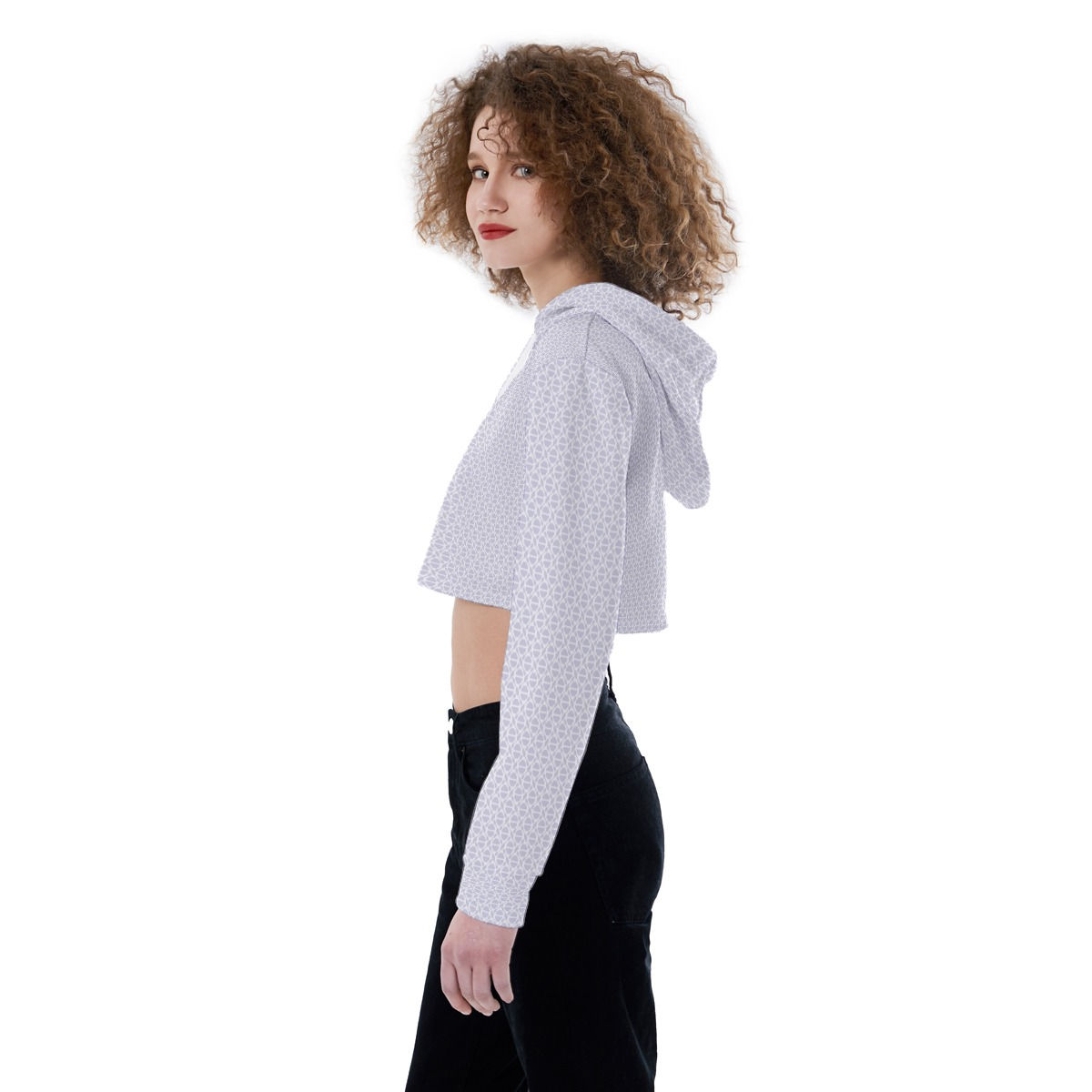 All-Over Print Women's Crop Top Hoodie