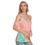 Thumbnail: All-Over Print Women's Cold Shoulder T-shirt With Criss Cross Strips