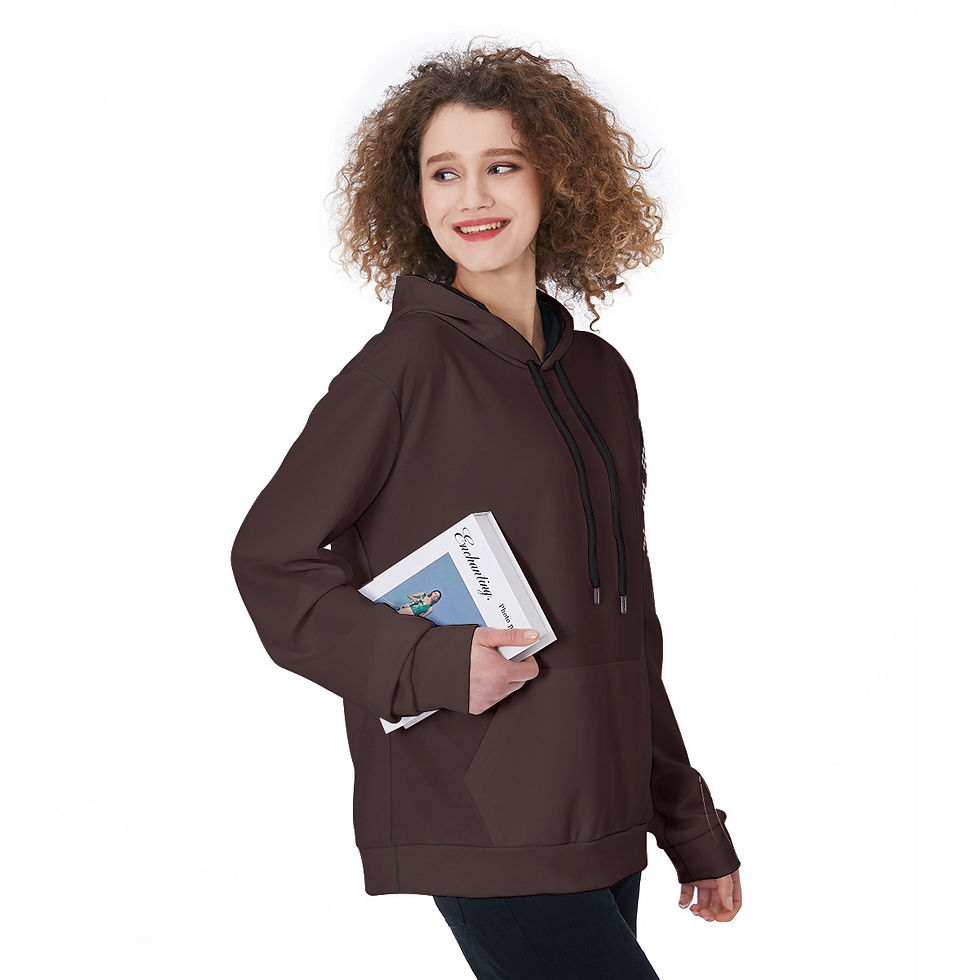Thumbnail: All-Over Print Women's Heavy Fleece Hoodie