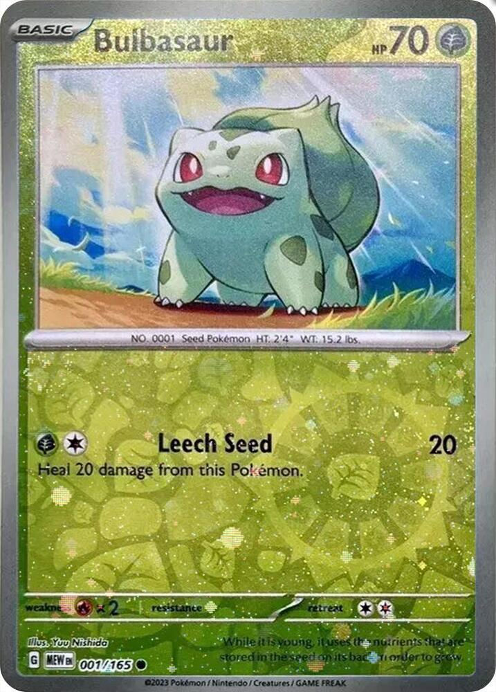 Bulbasaur - 001/165Bulbasaur - 001/165 (Reverse Cosmos Holo)