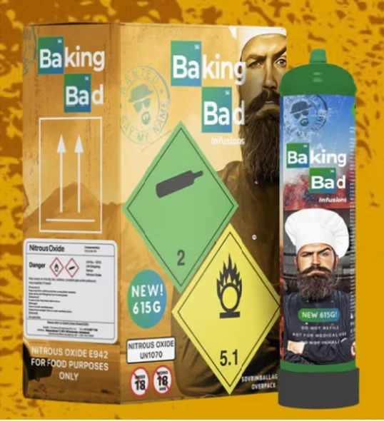 Baking Bad 615g N2O Cylinder Cream Charger  Adelaide Delivery