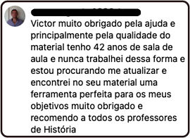 Depoimento Professor