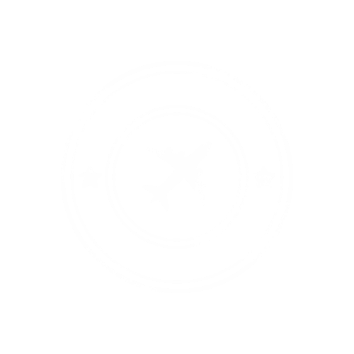 airline stamp white