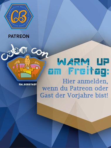 WARM UP zur CoBo Brettspiel Convention 2026 am 22.05.2026 (nur für Gäste des Vorjahres und Unterstützende)