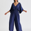 Thumbnail: Sparkled Wide Leg Jumpsuit with Belt
