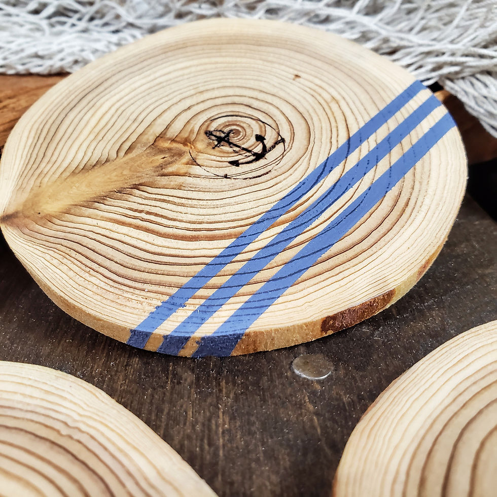 Thumbnail: Anchored Cedar Wood Coasters | Set of 4