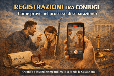 Registrazioni tra coniugi: quando possono essere usate come prova nel processo di separazione