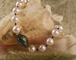 Pink Pearls Glass Focal Piece