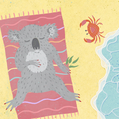 Koala on Beach_1.gif