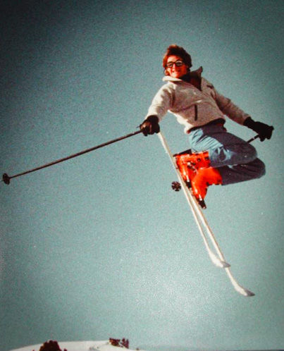 Erik Lindbergh backscratcher ski jump. Photo by Eric Dyer