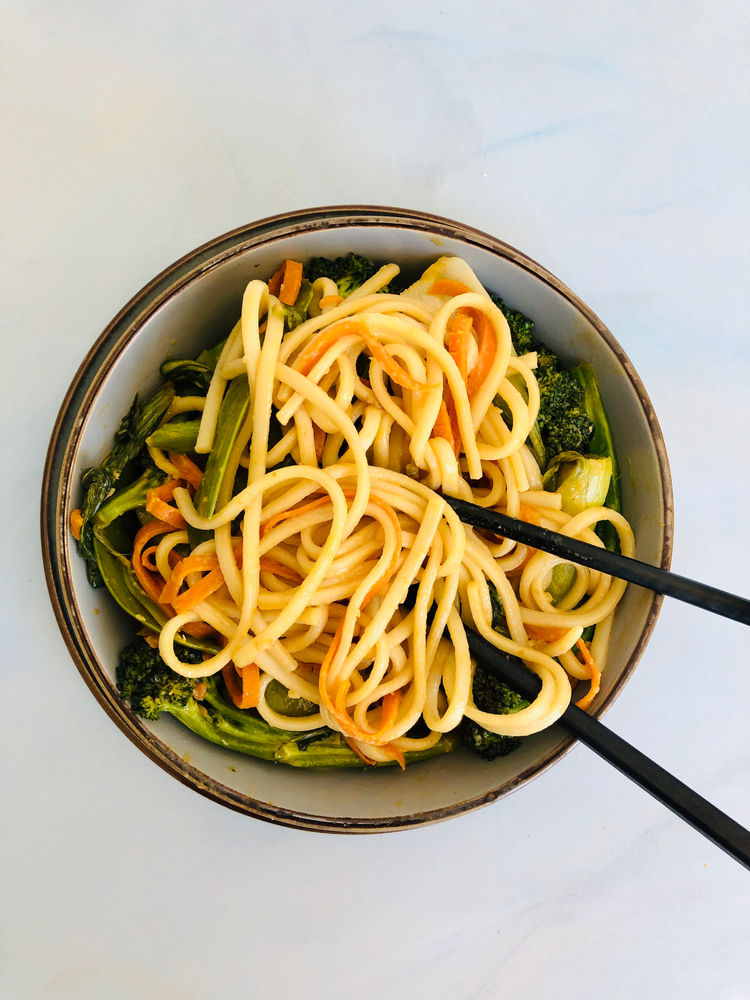 Peanut Butter and Soy Sauce with Bok Choy