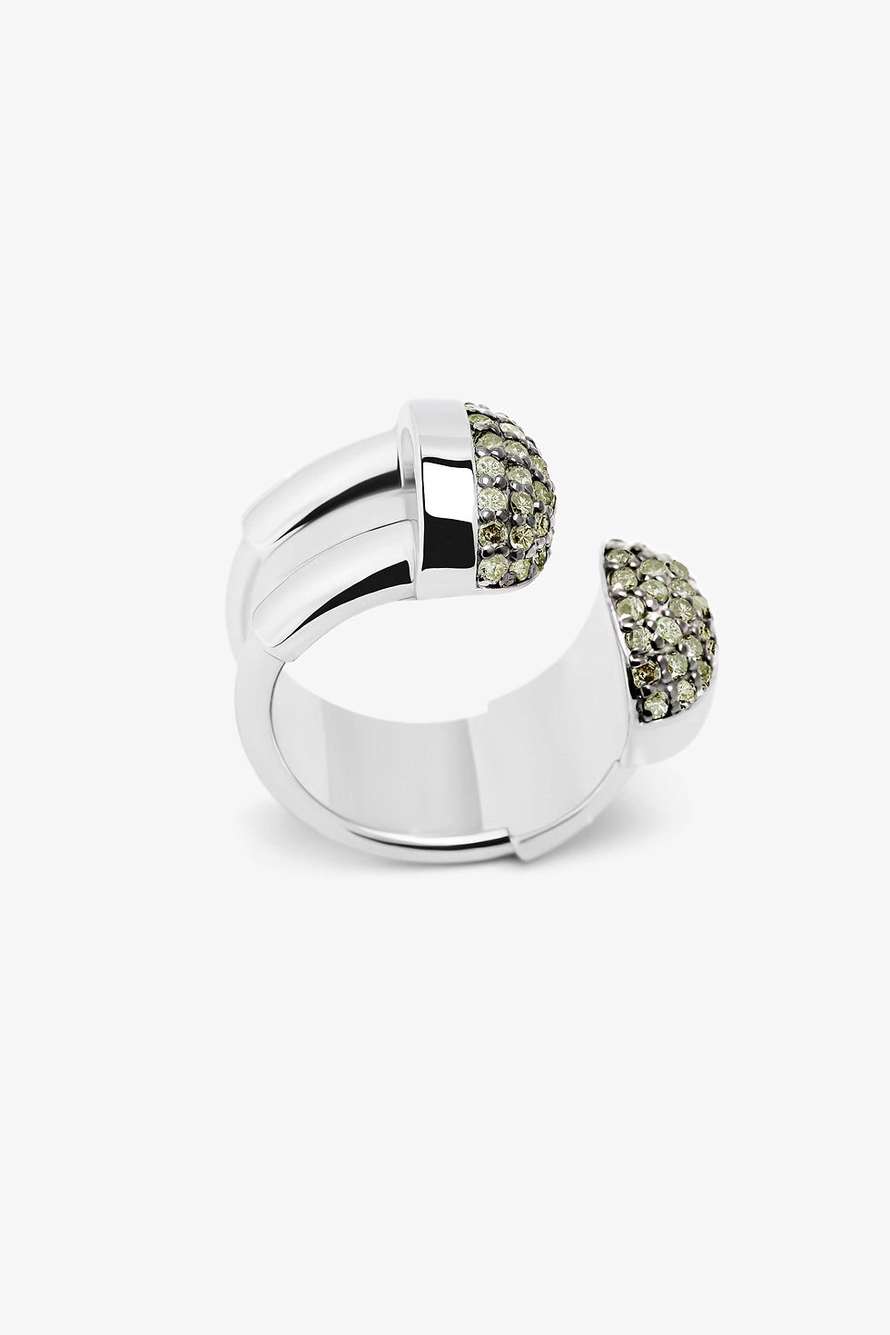 Thumbnail: MOB61 XL  - Green Sapphires RING