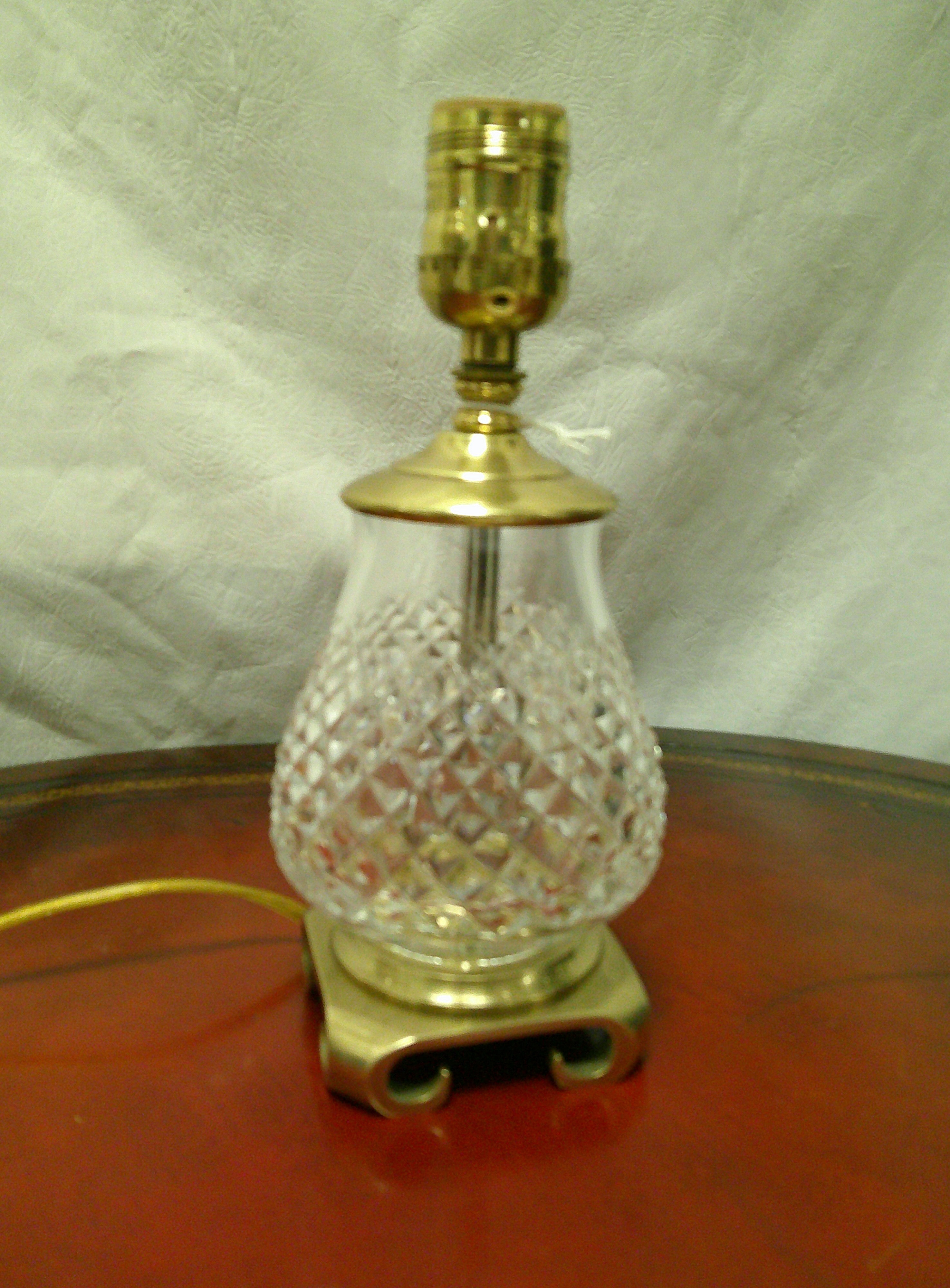 Mini Waterford Crystal table lamp